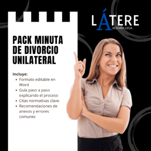 Pack Minuta de Divorcio Unilateral